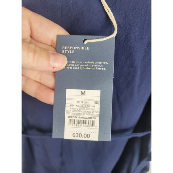 Universal Thread Night Fall Blue Maxi Sundress, sz Medium - Picture 7 of 15